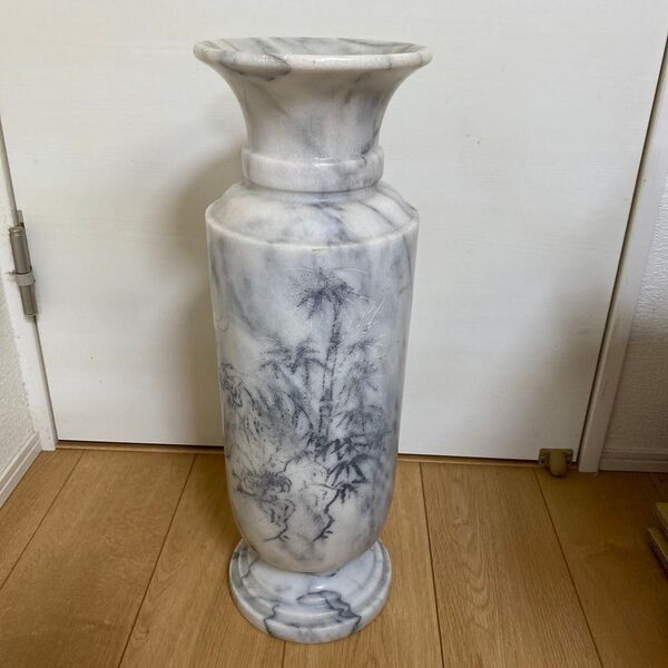花瓶 大理石 水墨画 インテリア