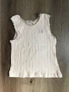 [TINKERBELL] Tinkerbell * Kids no sleeve T-shirt *110*USED