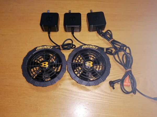 AIRCRAFT バートル22V ファン バッテリー3個セット 中古品