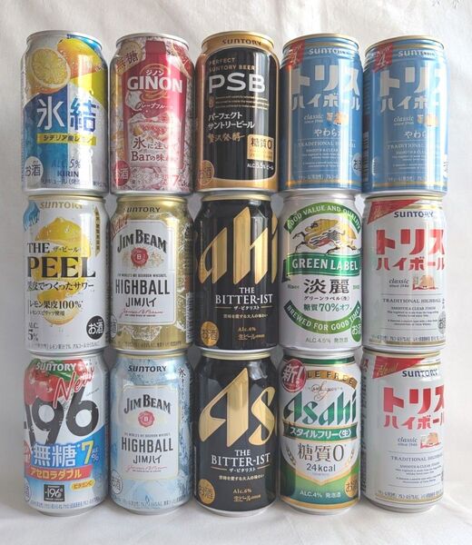 ビール サワー ハイボール 発泡酒 飲み比べ 350ml 15本セット まとめ売り