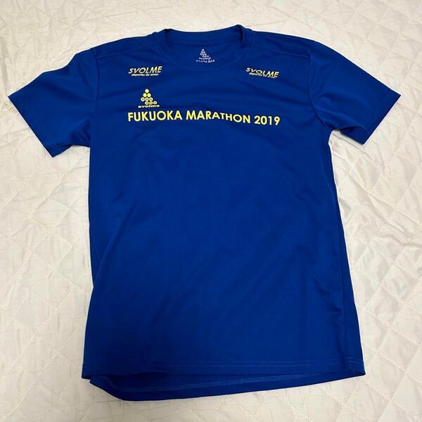 未使用 SVOLME スボルメ 福岡マラソン2019 記念Tシャツ ブルー Lサイズ