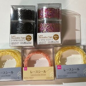 ハンドメイド レース シール デコレーション