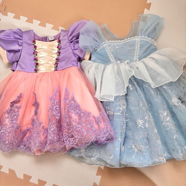 プリンセス ディズニー シンデレラ ラプンツェル 風 ドレス