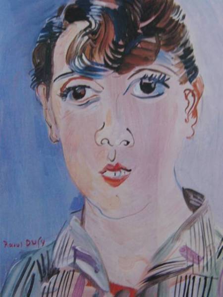 Raoul Dufy, MIMI, Overseas version super rare raisonné, New with frame Free shipping, meg, painting, oil painting, portrait