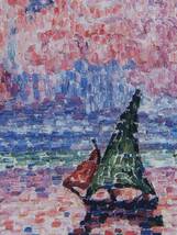 Signac、Antibes:The Pink Cloud、希少画集画、新品額付 送料無料、gao_画像2