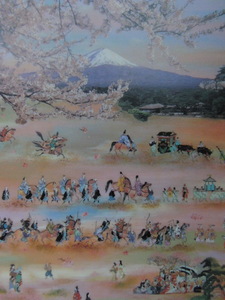 Art hand Auction Masue Ozaki, [Festival de Primavera (Decoupage)], De un raro libro de arte enmarcado., Buen estado, Nuevo con marco, pintor japonés, gastos de envío incluidos, fuji, cuadro, pintura al óleo, Naturaleza, Pintura de paisaje