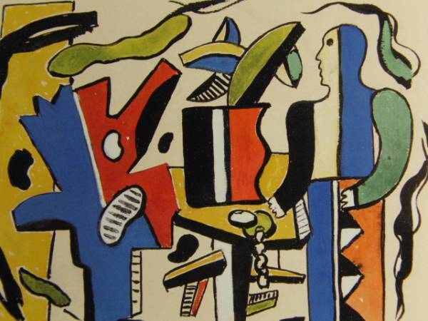 FERNAND LEGER, PERSONNAGE, Overseas edition, extremely rare, raisonné, Brand new with high-quality frame, free shipping, In good condition, y321, Painting, Oil painting, Abstract painting