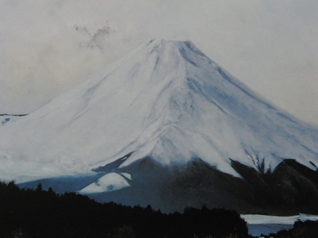 Shizuyu Nakamura, [Escena de nieve de Yamanakako], De un raro libro de arte enmarcado., Buen estado, Nuevo con marco, pintor japonés, gastos de envío incluidos, fuji, cuadro, pintura al óleo, Naturaleza, Pintura de paisaje