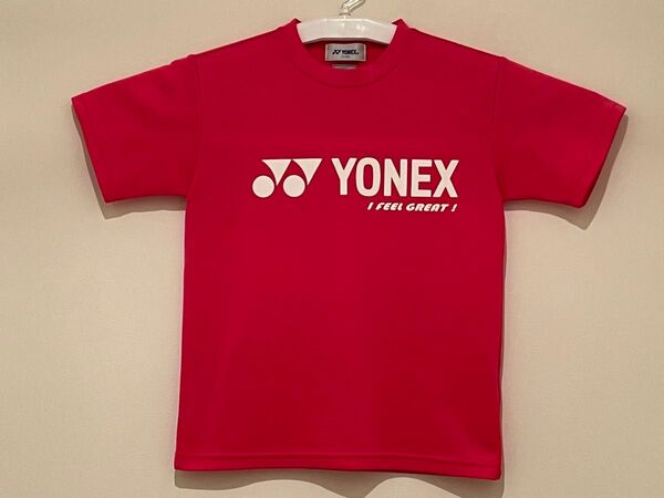 YONEX 半袖 Tシャツ(130サイズ)ヨネックス バトミントン テニス トレーニングウェア ピンク