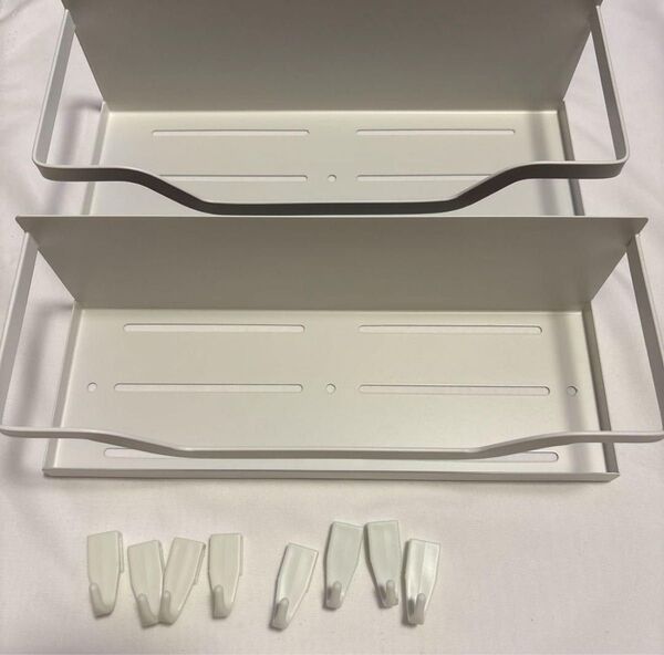キッチンラック マグネット 調味料ラック 超強力 マグネット 耐荷重5KG 風呂場 洗面所 棚 収納 冷蔵庫ラック フック付き