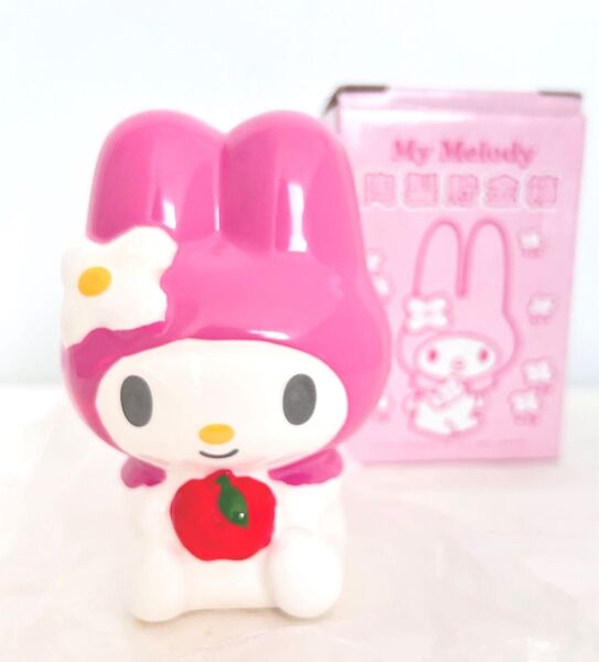 新品 マイメロディ My Melody 陶製貯金箱 陶器の貯金箱 箱入 サンリオ マイメロ 置物
