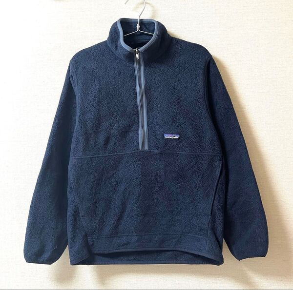 00s PATAGONIA パタゴニア シンチラ フリースジャケット ハーフジップ プルオーバー ネイビー