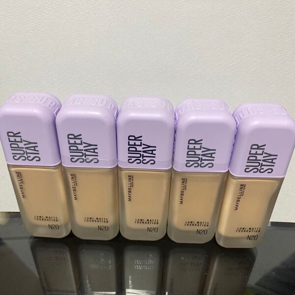 メイベリン SPステイ ルミマット リキッド ファンデーション N20 35ml 5本