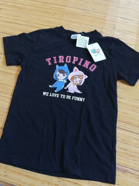 チロピノ 黒 ブラック 新品未使用 Tシャツ 半袖 150 キッズ
