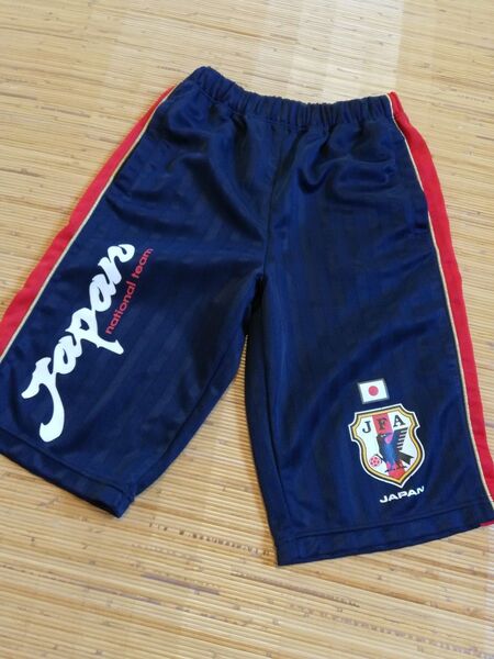 JFA JAPAN サッカーパンツ ハーフパンツ オフィシャルグッズ 紺色×赤 ネイビー×レッド 160 日本代表