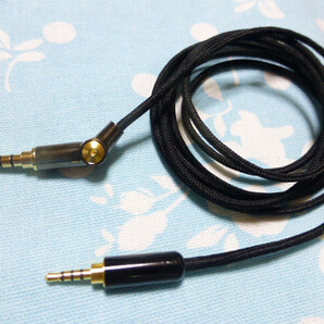 Mysphere 3 SONY MDR-1A (M2) MDR-M1ST 用ケーブル 角度調整プラグ KPPV-SW 13/0.08x2C 2.5mm4極 100A SP1000 KANN SP2000 Fiio M15