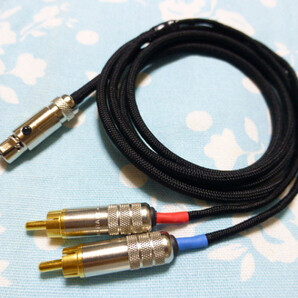 KANN CUBE miniXLR 5ピン → RCA ×2 ステレオ MOGAMI 2799 ライン入力ケーブル 120cm (カスタム対応可能)