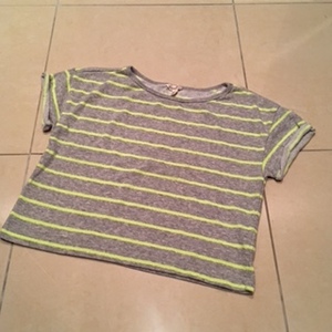 [FOREVER21] окантовка tops size/ 7/8y серый four ever 21
