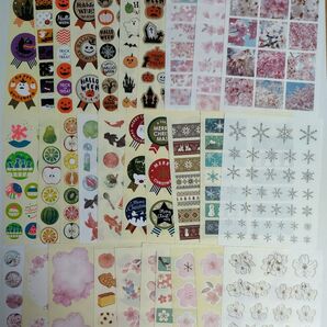 (No.825)【パッケージ無し】100均シール30枚 シーズンC