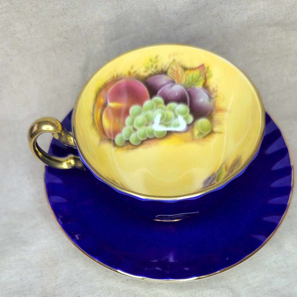 AYNSLEY エインズレイ オーチャードゴールド カップ＆ソーサー2客