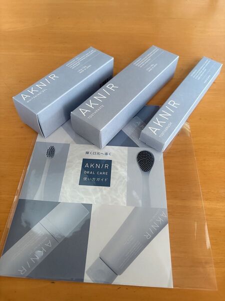 AKNIR オーラルケアセット ホワイトニングジェル 歯磨き粉 歯ブラシ 3個セット