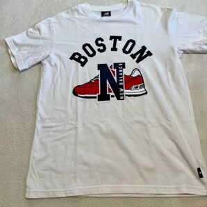 New Balance ニューバランス BOSTON ロゴTシャツ ホワイト