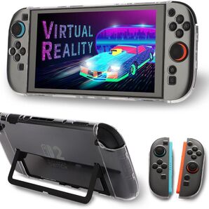 for Switch 2 カバー クリアケース ドック対応 分体式設計 同