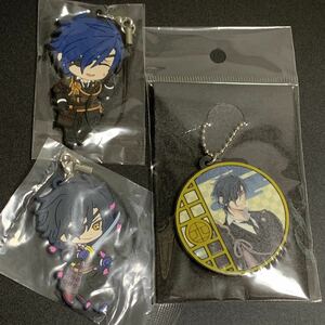 送料込★ 刀剣乱舞 燭台切光忠 ラバーストラップ ねんどろいど特典 にいてんごむっ! 本丸博 セット / 伊達組 ラバスト にいてんごむ