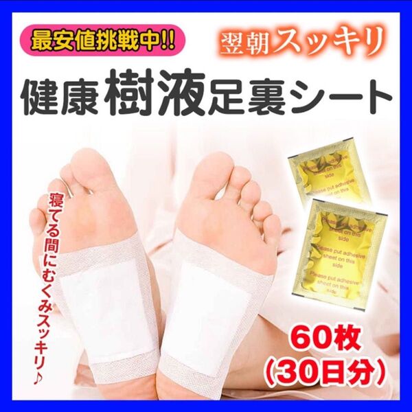 足裏シート 60枚30日分 健康樹液 ムクマネーゼDX 個包装 足裏樹液シート むくみ 旅行 スポーツ 疲れ 健康 リラックス