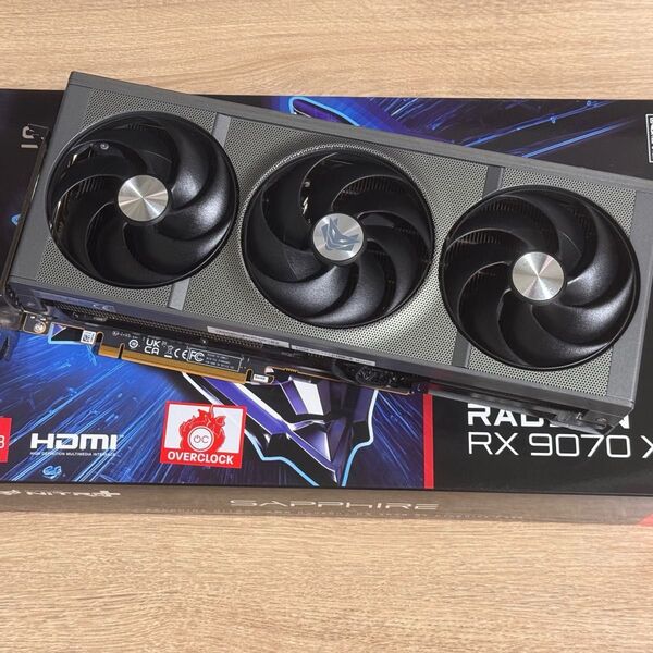 【中古美品】SAPPHIRE NITRO+ Radeon RX 9070 XT GAMING OC 16GB GDDR6