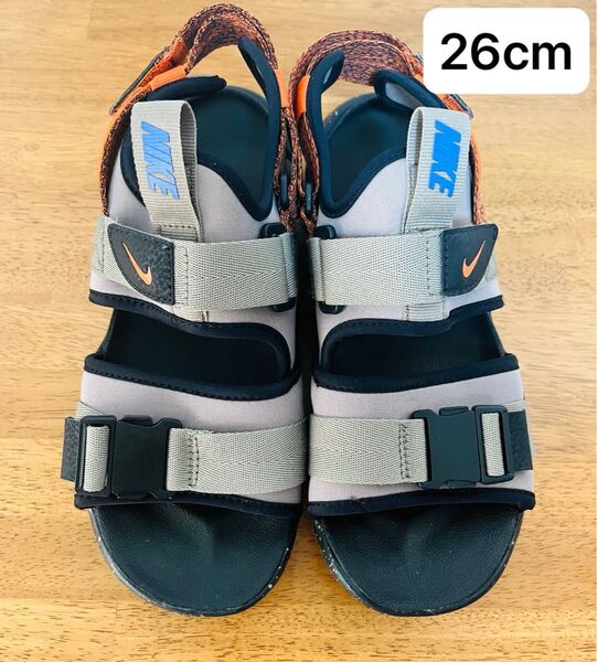 ナイキ サンダル 26cm キャニオンサンダル ブラック×グレー