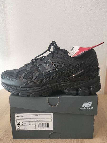 【新品】26.5cm New Balance M1906NJ トリプルブラック
