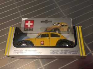  Vintage minicar box attaching VOLKSWAGEN BEETLE 1300 - PTT WELLY PULL BAC ACTION