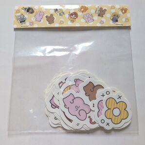 P丸様 ゆるふわ ステッカー フレークシール