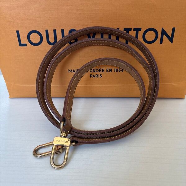 LOUIS VUITTON ルイヴィトン ヌメ革 レザー ショルダーストラップ ゴールド金具 肩掛け
