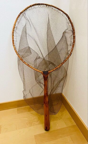 【未使用品】ハンドメイド 鮎タモ 天然木 手作り タモ枠 タモ網 鮎釣り ヘラブナ 渓流釣り 友釣り ドブ釣り 鮎ダモ アユ 釣具