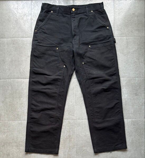 Carhartt カーハート ダブルニーペインターパンツ ブラック サイズ◎ 良フェード
