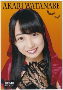 HKT48 渡部愛加里 栄光のラビリンス ミニポスター ハロウィン レアカット 生写真