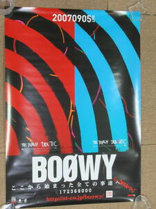 KP7* rare CD notification poster THIS BOOWY DRASTIC DRAMATIC B2 size 2007 year bow i Himuro Kyosuke Hotei Tomoyasu 200807g00