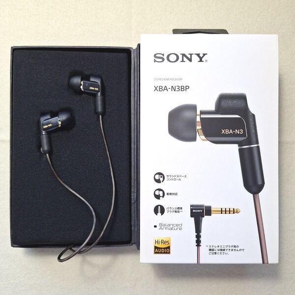 SONY XBA-N3BP カナル型イヤホン ブラック