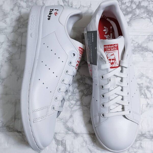 【新品】廃盤本革 adidas スタンスミス TOKYOホワイト H67743