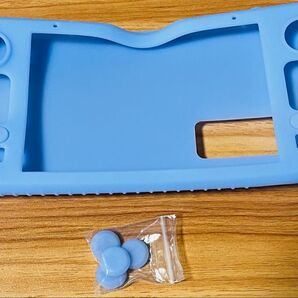 Steam Deck スチームデック シリコンカバー ブルー ボタンキャップ付き