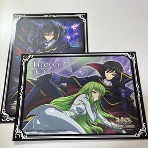 コードギアス 台紙付イラストポートレート 2枚 ルルーシュC.C. グッズ ブロマイド