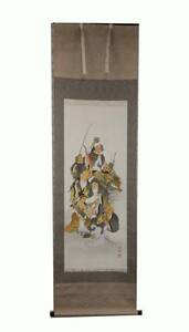 Paypayフリマ 在庫現品特価 春日山城壁書 上杉謙信公の名言 心得 掛軸 尺八立