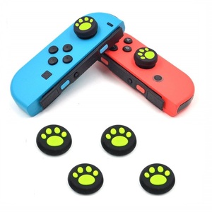 送料無料　Nintendo任天堂 スティック キャップ 2個セット シリコン　猫の爪 JOY-CON　スイッチ　SWITCH グリーン