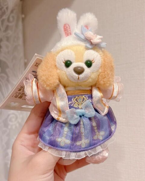 クッキーアンぬいぐるみバッジ タグ付 上海ディズニー限定 中華風 ダッフィーフレンズ Disney キーチェーン