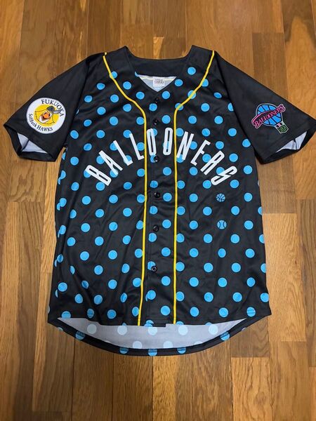 Ballooners×福岡ソフトバンクホークス コラボ ベースボールシャツ フリーサイズ バスケットボール B1
