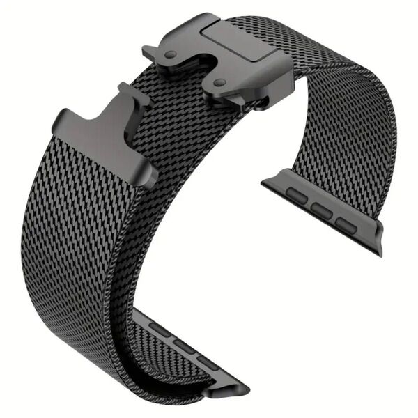 黒鎖ループ【絶対最安】Apple Watch AppleWatch アップルウォッチ ベルト バンド カバー ケース