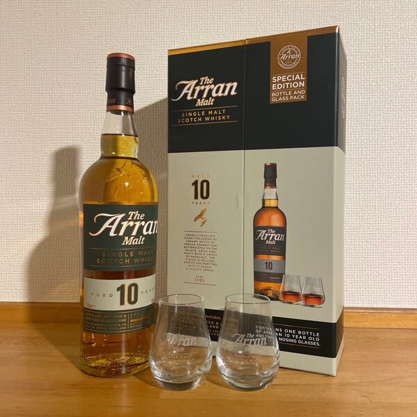 The Arran Malt アラン 10年 グラスパック 700ml 46度 未開封品 箱付き 旧ラベル オールドボトル