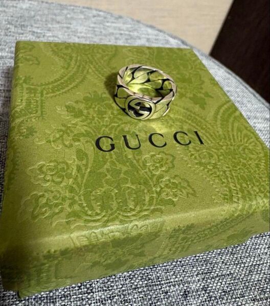 【美品】15号 GUCCI シルバーリング インターロッキングG 指輪 リング グッチ アクセサリー シルバー SV925